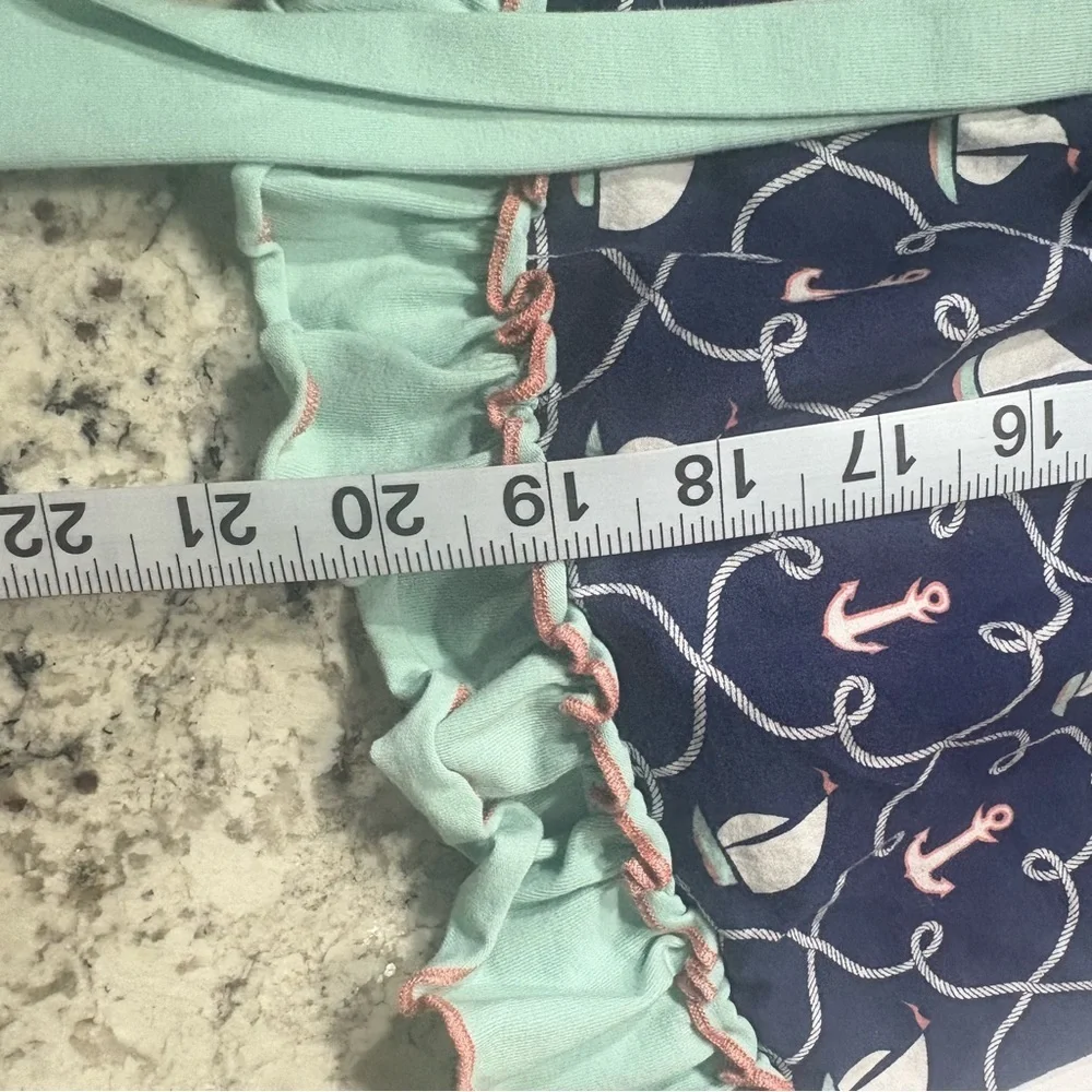 Serendipity Girls Nautical Empire Waist Dress XL (9–10) Anchors Sailboats